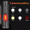 Мощный фонарь с функцией зума и боковым светильником PT-FLR29 (XHP160)