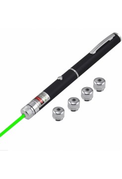 Лазер зеленый, красный луч, 4 насадки, LDS01