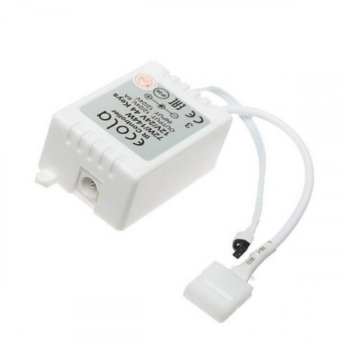 RGB контроллер 6A 72W 12V с большим ИК-пультом Ecola CRL072ESB