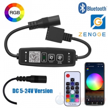 Контроллер RGB 4pin, для ленты 5-24V, Bluetooth, +пульт, LDL42