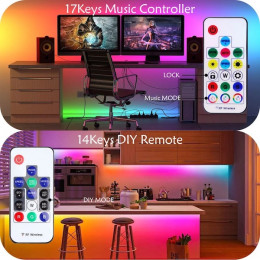 Контроллер  для адресной RGB ленты, USB 5V c пультом