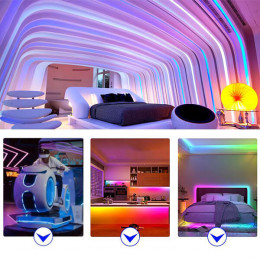  Aдресная LED лента 60шт/м, 5В, IP65, 5метров