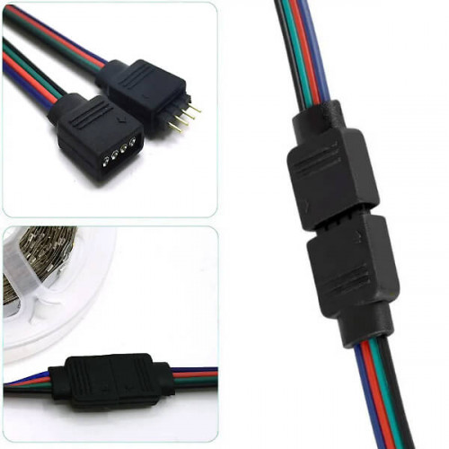 Коннектор для RGB LED ленты, 4pin Ruichi