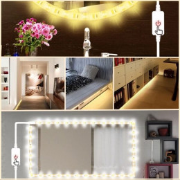 LED лента с пультом, USB, 30 см, LDL10
