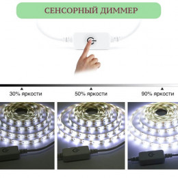 LED лента с пультом, USB, 30 см, LDL10