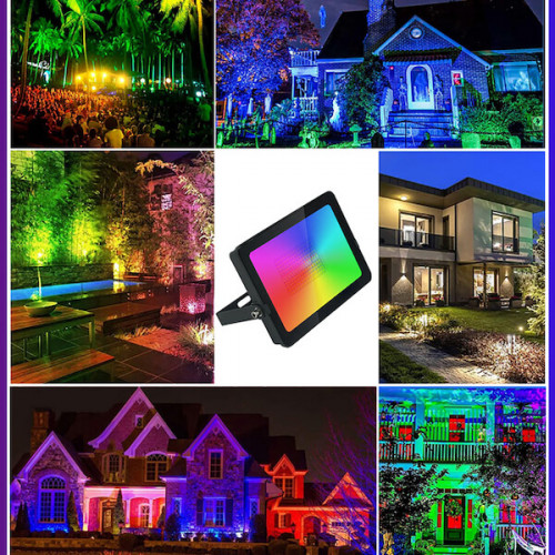 Светодиодный уличный прожектор, RGB, белый свет, WiFi, OG-LDP24 купить в Екатеринбурге