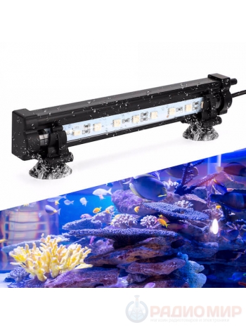 Лампа RGB для аквариума погружная с водяным насосом, 220В, Огонек OG-LDP10