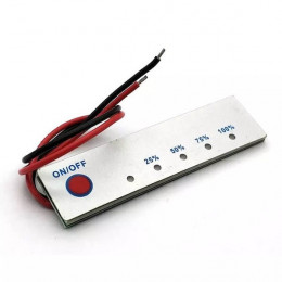 Индикатор уровня заряда 4S LiFePO4 АКБ (8-14,4V), с кнопкой 