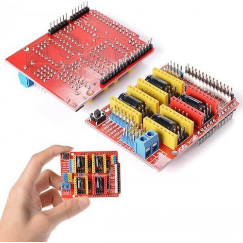 Набор CNC Shield v3 + DRV8825 + Arduino Uno R3 CH340 — Комплект управления для ЧПУ станков и 3D-принтеров