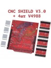 Плата расширения для ЧПУ станков CNC Shield V3.0 +4шт. A4988