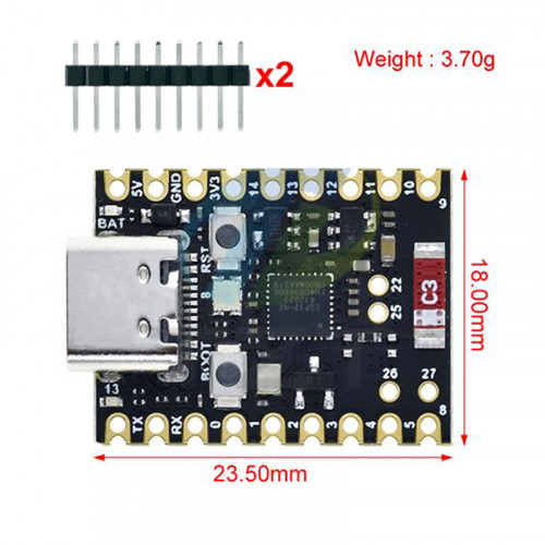 ESP32-H2 SuperMini (Bluetooth 5.2, Zigbee, Thread)