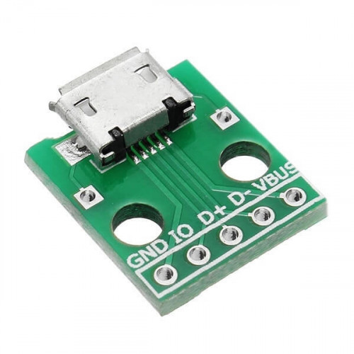Переходник Micro USB к DIP 2.54 мм