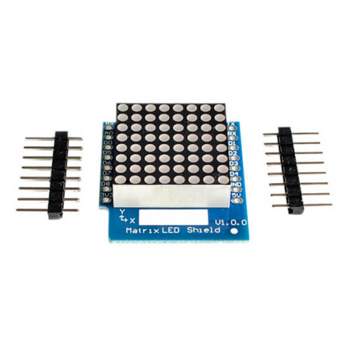 Плата расширения - светодиодная матрица 8*8 LED в форм-факторе D1 mini.