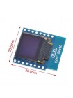 OLED дисплей 0.66" 64x48 (I2C) для Wemos D1 Mini, Arduino, ESP32, STM32