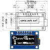OLED дисплей 0.91" 128x32 SPI SSD1306