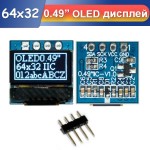 OLED дисплей 0.49" 64х32 I2C SSD1306