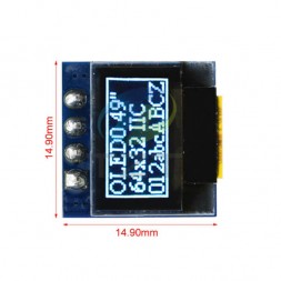 OLED дисплей 0.49" 64х32 I2C SSD1306