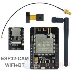 Модуль ESP32-CAM, WiFi+BT с видеокамерой OV2640