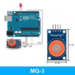 Датчик паров спирта, алкоголя MQ-3