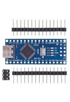 Arduino Nano V3.0 на CH340G, Type-C, без пайки