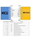 Радиомодуль мини NRF24L01 2,4ГГц со встроенной антенной