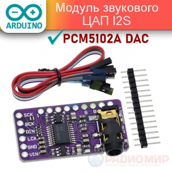 PCM5102A I2S DAC — аудио-ЦАП для Raspberry Pi