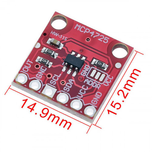 MCP4725 12-битный I2C ЦАП с EEPROM — модуль цифро-аналогового преобразователя