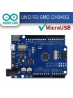 Arduino-совместимый контроллер UNO R3, CH340G+ATmega328P-AU, microUSB, без кабеля