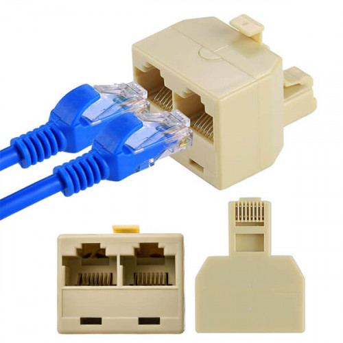 Разветвитель RJ45 8P8C (штекер) -2x8P8C (розетки) US-12 Cablexpert