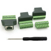 Клеммник гнездо RJ45 (8P8C), для витой пары категории 5е/6, под винты