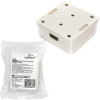 Розетка компьютерная, 2x RJ45, кат. 5е, внешняя, цвет: белый