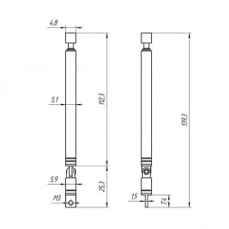 Антенна 110-400мм D5мм AST-6 Антенна 110-400мм D5мм AST-6
