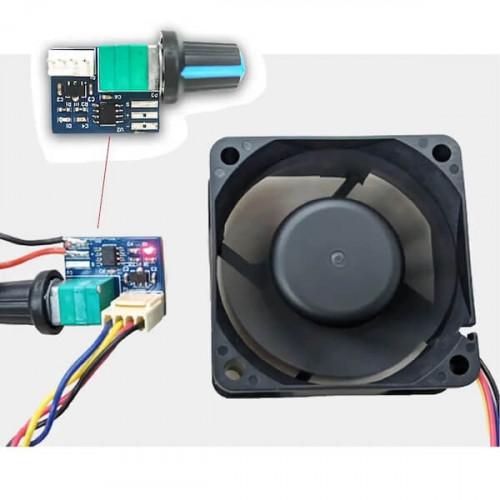Регулятор оборотов кулера 4pin 12V