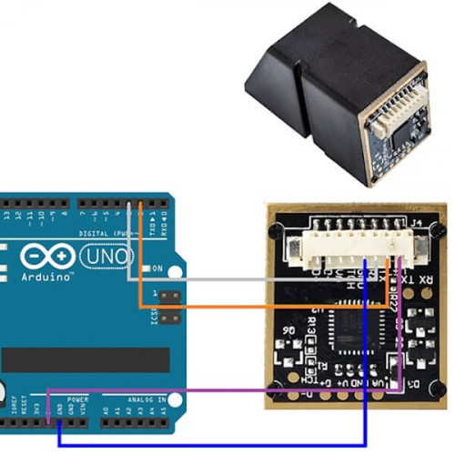Сканер отпечатков пальцев AS608 USB/UART