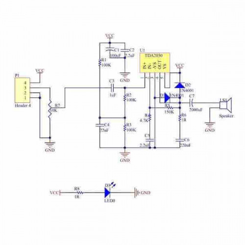DIY модуль усилителя мощности TDA2030A