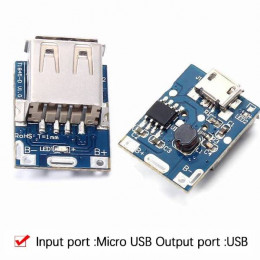 Модуль PowerBank  3.7-5V→ фикс. 5V 1A USB