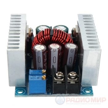 Преобразователь DC/DC вход 6-40V/выход 1.2-36V 20A 300W (понижающий) (LM25116)