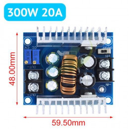  Понижающий  12–35V→1.5–32V 20A 300W +рег. тока