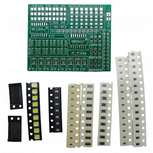 Учебный набор для SMD-пайки с 15 светодиодами