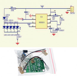 Сенсорная LED лампа - DIY Kit