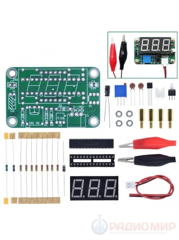 Набор для самостоятельной сборки и пайки (конструктор) "Цифровой вольтметр" DC 3.5-25В