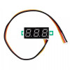 Встраиваемый вольтметр с цифровым дисплеем 0,28 дюйма, DC 0-100V (116122)