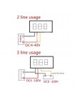 Встраиваемый вольтметр с цифровым дисплеем 0,28 дюйма, DC 0-100V (116122)