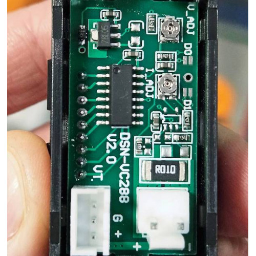 Индикатор тока и напряжения (вольтметр - амперметр) DCN-VC288 DC 4-30V | 0-100V | 0-10A