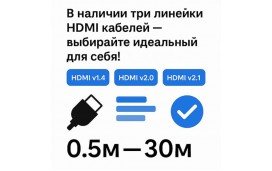 Обновление линейки HDMI кабелей