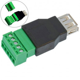 USB разъем "мама" без пайки