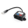 Разветвитель UTP 1 порт RJ45 (T568A/T568B) -> 2 порта RJ45, 10/100 BASE-T, NCA-SP-01A