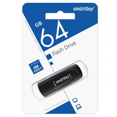 USB 3.0 флеш накопитель 64 Гб SmartBuy Scout