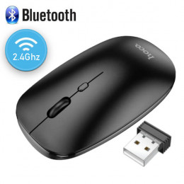 Мышь Hoco GM15, беспроводная Bluetooth + 2.4ГГц, 1600 DPI
