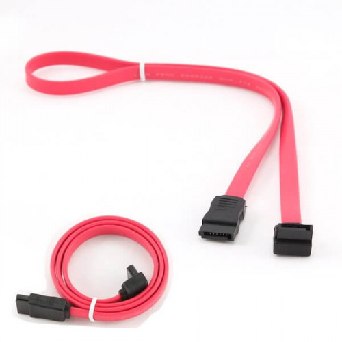 Кабель SATA->SATA угловой 50см